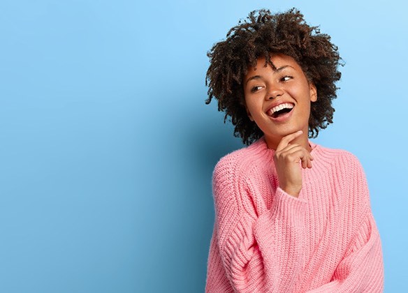 Young woman smiling